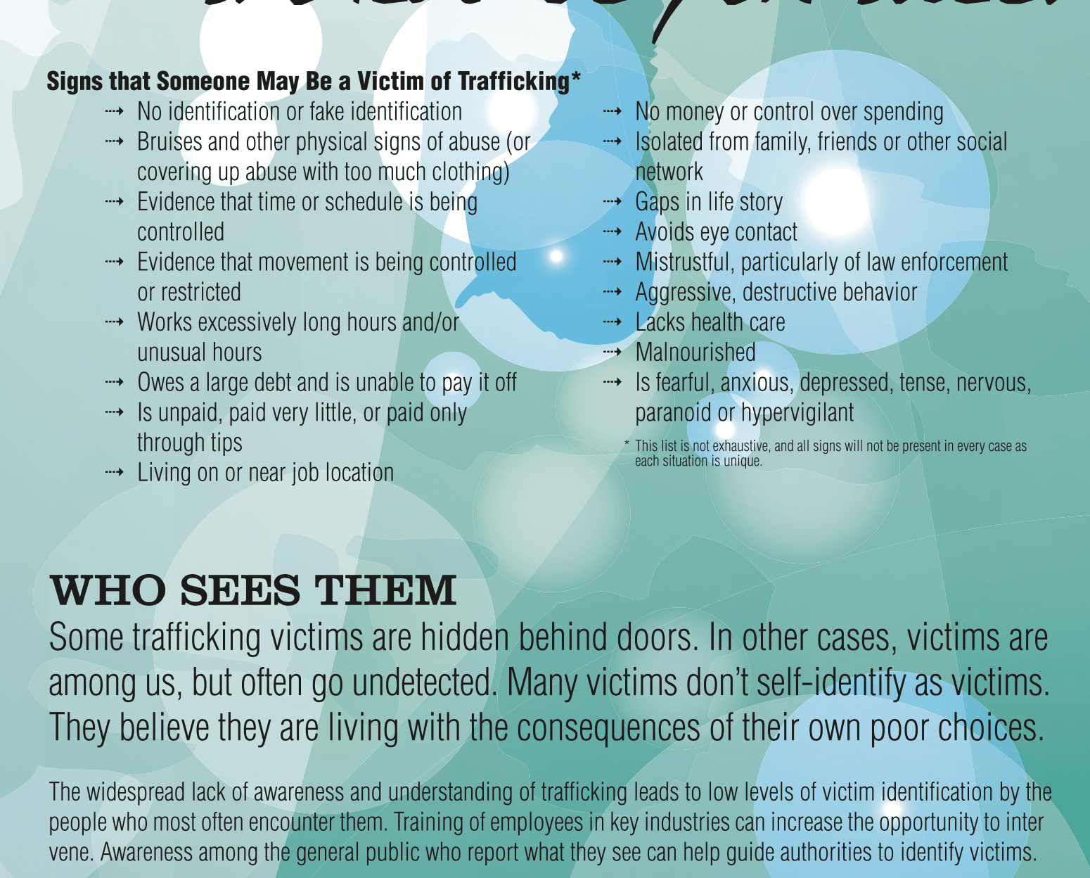 Human Trafficking Sign 3